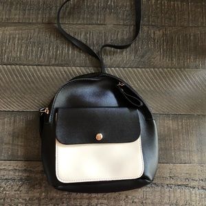 Black and White Satchel Bag